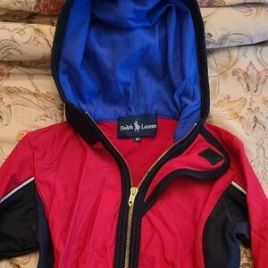 Ralph Lauren Red and Blue Hooded Jacket
